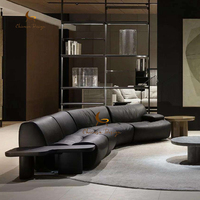 Italien simple moderne luxe incurvé ensemble de canapés meubles canapé salon modulaire coin canapé ensemble