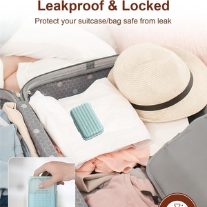 Portasapone a tenuta stagna con coperchio per doccia, custodia <span class=keywords><strong>da</strong></span> viaggio portatile (1 pezzo) per palestra, campeggio, escursioni, uso all'aperto - Product Image 3