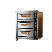 Four à pâtisserie commercial, contrôle précis de la température, acier inoxydable, convection pour pain et pizza