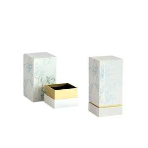 Caja de regalo de perfume personalizada 8090 con tapa impresa e impresión a color para embalaje de velas aromáticas para coche y aceites esenciales - Product Image 1