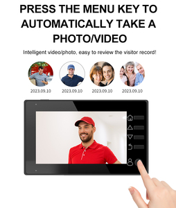 HD <strong>Peephole</strong> Camera Intercom <strong>System</strong> 720P snapshot Detection Pedestrian Detection for Safer Home Security Cameras - Product Image 3
