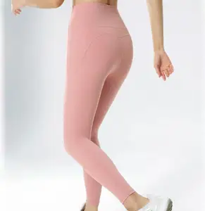 사용자 정의 숙녀 피트니스 체육관 요가 착용 세트 여성 체육관 레깅스 높은 허리 운동 요가 세트