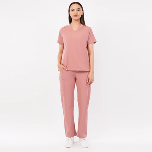 YUHONG Set Divisa Infermieristica Unisex Traspirante Antirughe Morbida al Tatto con Top e Pantaloni - Product Image 2