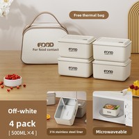 Isolierte Mikrowellengeeignete Mehrschichtige Edelstahl-Lunchbox mit Deckel für Büroangestellte und Studenten Quadratische Form Dichtungsdesign