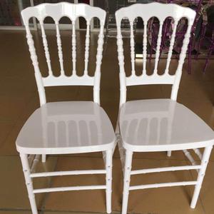 Silla Napoleón de Resina Transparente Blanca Moderna de Lujo al por Mayor para <span class=keywords><strong>Banquetes</strong></span> de Boda <span class=keywords><strong>y</strong></span> Eventos, Muebles de Comedor de Plástico - Product Image 1