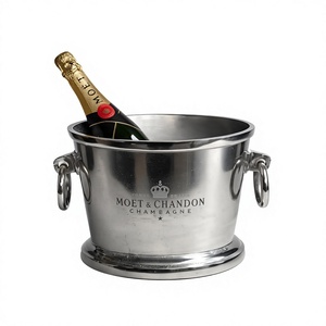 Aluminium 5 Litre Capacity Ice Bucket With Handle Customizable Designs Handmade Champagne Wine Chiller For <b>Bar</b> Party Decoration - Product Image 1