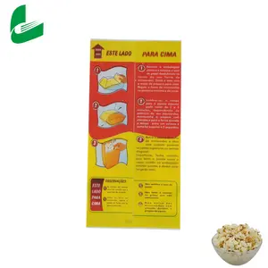 Produsen Dapat Menyesuaikan Tahan Minyak/Tahan Air Kertas Kraft Microwave Kantong Kertas Popcorn dan Kantong Plastik Popcorn