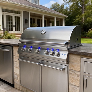 Outdoor Kitchen BBQ <strong>Grill</strong> Cabinets Islands Heavy Duty 304 Stainless Steel Electronic Pulse Ignition Flame Safety Visual <strong>Grills</strong> - Product Image 1