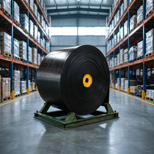 Rouleau de courroie transporteuse en acier noir avec âme jaune résistant à la chaleur pour usage industriel en usine, qualité industrielle durable - Product Image 2