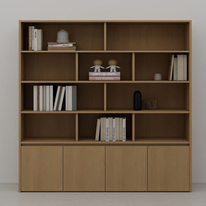 <b>Solid</b> Teak <b>Wood</b> Bookshelf Modern Minimalist 5-Tier Freestanding <b>Bookcase</b> Book Shelf for Office Hotel Living Room Furniture - Product Image 1
