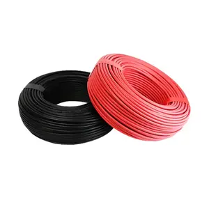 Kabel Solar PV DC 4mm 6mm PV1-F 16mm 25mm kabel konektor Solar XLPO tahan UV kawat DC PV 4mm2 H1Z2Z2-K