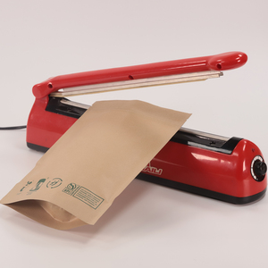 Có thể phân hủy sinh học giấy Kraft nâu đứng lên doypack túi dây kéo van hàng rào cao thực phẩm snack túi Đậu - Product Image 5