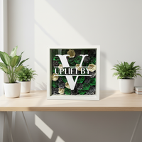 Cadre photo en bois naturel et laiton de style moderne et créatif pour fleurs et portraits, décoration d'intérieur, cadeau