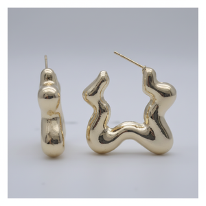 Splendido due pezzi di alta gioielleria in oro placcato stile di lusso crea un Look alla moda e accattivante - Product Image 1