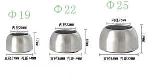 Supports <span class=keywords><strong>de</strong></span> <span class=keywords><strong>fixation</strong></span> <span class=keywords><strong>pour</strong></span> tringles <span class=keywords><strong>de</strong></span> placard en acier inoxydable, tubes ronds, avec base à <span class=keywords><strong>bride</strong></span>, <span class=keywords><strong>pour</strong></span> séchoir à linge et accessoires <span class=keywords><strong>de</strong></span> meubles - Product Image 5