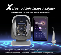 Analizador de Imágenes de Piel con IA X3Pro, Escáner Facial HD con Detector de Cuero Cabelludo Portátil, Almacenamiento en la Nube, Máquina de Diagnóstico de la Piel