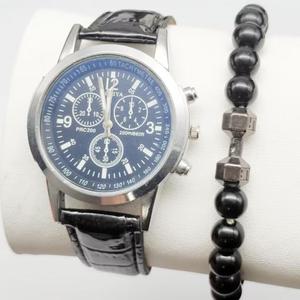 <span class=keywords><strong>Montre</strong></span>-bracelet analogique à quartz en cuir noir de luxe pour homme, vente chaude, cadran sport, <span class=keywords><strong>montre</strong></span> à quartz <span class=keywords><strong>pas</strong></span> chère pour homme - Product Image 3