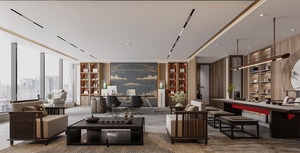 Meuble de présentation en bois massif chinois sur mesure, table basse, adapté pour le bar à domicile, le salon, le bar de l'hôtel, le hall d'entrée - Product Image 2