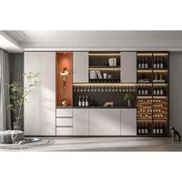Armoire de cuisine moderne au design italien personnalisée en usine armoire modulaire en MDF noir laqué armoires de comptoir en carcasse ensemble de cuisine complet