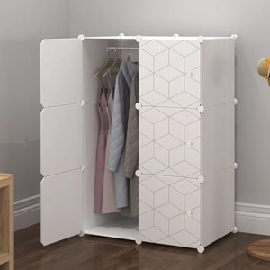 Bonne qualité Pp plastique pliable <span class=keywords><strong>pas</strong></span> <span class=keywords><strong>cher</strong></span> bébé 12 Cubes avec jolis autocollants Portable en plastique enfants placard armoire - Product Image 4