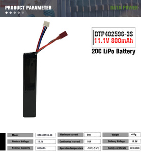 <span class=keywords><strong>11.1V</strong></span> 1000MAh 1200MAh Lipo 20C 25C Pin <span class=keywords><strong>Airsoft</strong></span> 5020105-3S - Product Image 2