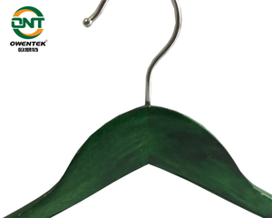OWENTEK Cintres en bois avec logo personnalisé pour vêtements et pantalons Cintres en bois de luxe à épaules larges pour magasin de vêtements de marque - Product Image 5