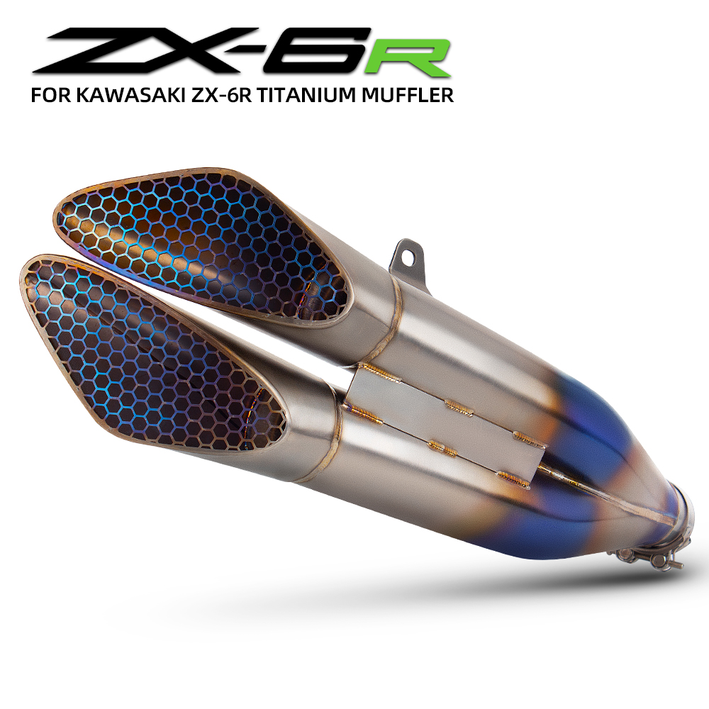 GP Racer Titanium Honeycomb Forged Slip-On Exhaust Kit for
