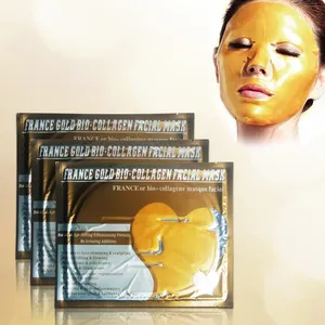 סדין פנים קוסמטי קריסטל ביוטי זהב 24K קולגן, מניע ועידוף הזדקנות, נגד קמטים לחות לעור שלך