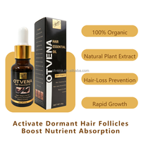 Huile capillaire OTVENA multi-extraites végétales pour la croissance des cheveux, parfum longue durée, format voyage portable, convient aux cheveux bouclés, raides, fins et épais, vente en gros