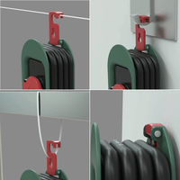 Multiprise de jardin extérieur Enrouleur de câble portable 2 prises EU Allemagne Standard IP44 Étanche 16A Prises pour usage industriel