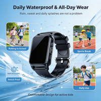 Montre GPS portable pour enfants S5, appel vidéo et vocal, batterie longue durée, bracelet en silicone souple, étanche au quotidien, montre intelligente pour enfants