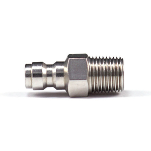 อะแดปเตอร์ <span class=keywords><strong>YOD</strong></span> แบบกำหนดเอง ขนาด 8 มม. หัวเติมแบบ Hex สำหรับงานประปาและระบบนิวเมติก NPT BSPP 1/4" 3/8" ข้อต่อเร็วแบบตัวผู้ สแตนเลส 304/316 - Product Image 3