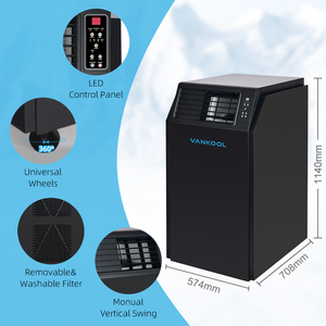 Climatiseur Portable Commercial Extérieur 18000-24000 BTU, Climatiseur Industriel Mobile à Double Tuyau, Climatiseur AC Portable - Product Image 4