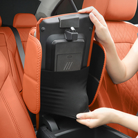 Coussin d'accoudoir de voiture amélioré avec porte-mouchoirs et poche de rangement, coussin surélevé en cuir PU, compatible avec BYD, Toyota