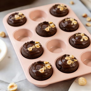 Molde de Silicona <span class=keywords><strong>para</strong></span> Muffins, 12 Tazas, Tamaño Completo, <span class=keywords><strong>Profesional</strong></span>, Antiadherente, Redondo, Reutilizable, Moldes <span class=keywords><strong>para</strong></span> Cupcakes, Bandeja <span class=keywords><strong>para</strong></span> Muffins - Product Image 1