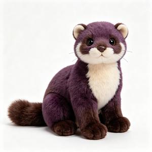 Peluche <span class=keywords><strong>Sable</strong></span> et Vison, Deux Modèles, Poupée en Peluche Animale Populaire du Zoo, Souvenir de Zoo Personnalisé, Vente en Gros - Product Image 1