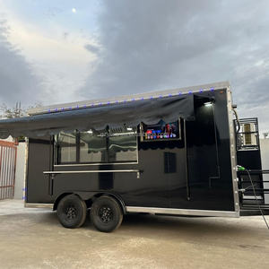 Camion de restauration rapide abordable de 16 pieds avec télévision, remorque de cuisine <span class=keywords><strong>mobile</strong></span> <span class=keywords><strong>pour</strong></span> hot-dogs, à vendre aux États-Unis et en Europe. - Product Image 1