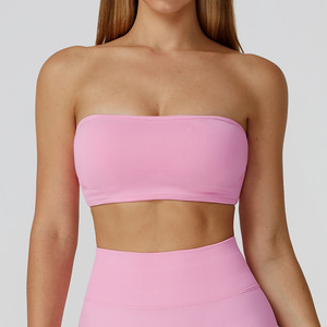 <span class=keywords><strong>Soutien</strong></span>-<span class=keywords><strong>gorge</strong></span> de sport pour femme, sans coutures, sans bretelles, léger, respirant, écologique, séchage rapide, rembourrage <span class=keywords><strong>amovible</strong></span>, maintien élevé - Product Image 3