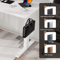 Bureau électrique réglable en hauteur à double panneau OEM 1200*600mm, bureau de bureau réglable en hauteur de base, bureau d'ordinateur assis-debout
