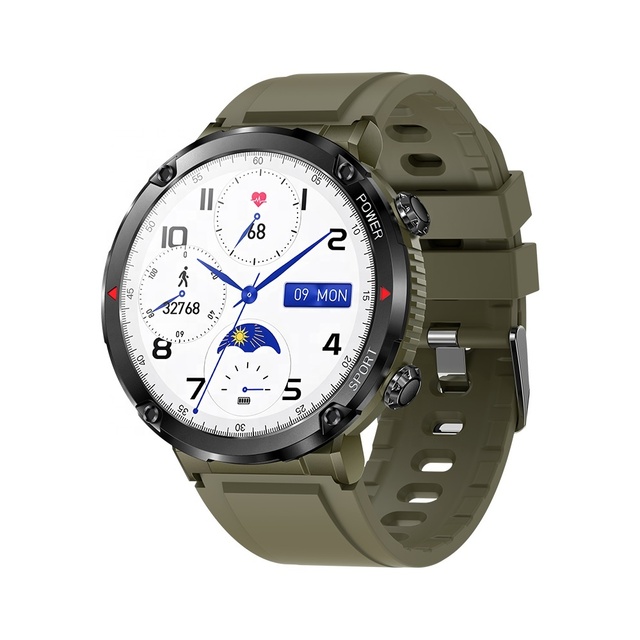 2025 T30 Men's Smartwatch 1.7" Round Screen IP67 Smart Watch with Heart Rate Sleep Monitor Fitness Tracker for Android IOS