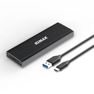 M.2 nvsd حاوية 10Gbps USB C USB3.1 me دعم SSDs محرك الأقراص الصلبة الخارجية الضميمة الألومنيوم