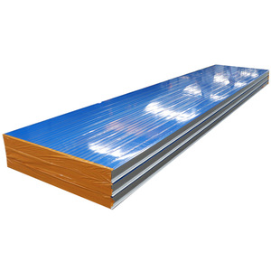 Isolation <span class=keywords><strong>de</strong></span> cloison d'usine Composite couleur acier panneau sandwich en <span class=keywords><strong>laine</strong></span> <span class=keywords><strong>de</strong></span> roche isolation thermique ignifuge <span class=keywords><strong>atelier</strong></span> sans poussière - Product Image 2