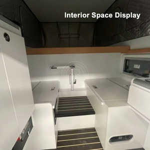 Camper <span class=keywords><strong>pliable</strong></span> pour camionnette, camper coulissant pour camionnette, coque moderne peu encombrante, légère, alimentée à l'énergie solaire, compatible tout-terrain - Product Image 4