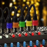 Câble XLR blindé pour amplificateur de microphone, en cuivre sans oxygène, DIY, mâle vers femelle M/F, câble audio XLR