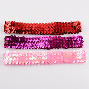 رباط رأس بترتر ، رباط رأس مطاطي لامع على الموضة للمراهقات والفتيات حزمة كرة لينة للكرة الطائرة رقص كرة السلة - Product Image 4