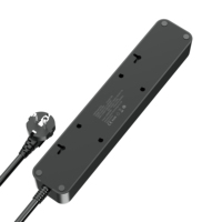 Outlet Power Strip 16 A 4000 W 5 Cables de alimentación de CA Enchufe de extensión Cable de extensión eléctrico universal de Europa