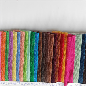 Hot bán thời trang Sparkle Shiny Sliver sợi dệt kim loại Spandex Stretch lurex long lanh lưới vải cho quần áo - Product Image 4