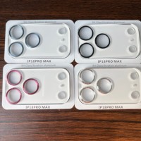 Protecteur d'objectif de caméra intégré OEM PMMA avec anneaux métalliques à motif CD et verre optique pour iPhone 18 Pro Max