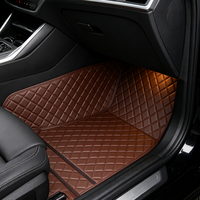 Tapis de sol de voiture en cuir PU imperméables, entièrement enveloppants, motif ciel étoilé, vente en gros économique