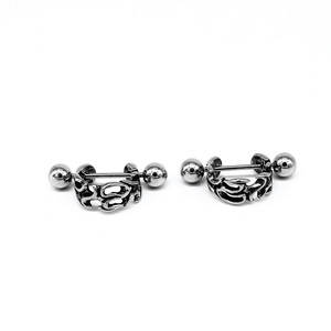 Pendientes de Titanio con Diseño de Tornillo y Patrón Geométrico, Joyería de Moda para Fiestas - Product Image 1